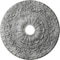 Ekena Millwork Vaduz Medallion (Canopies up to 3 1/2"), 23 1/2"OD x 3 1/2"ID x 2 1/8"P, Ultra Pure White Crackle CM23VAUWC - alternate 1